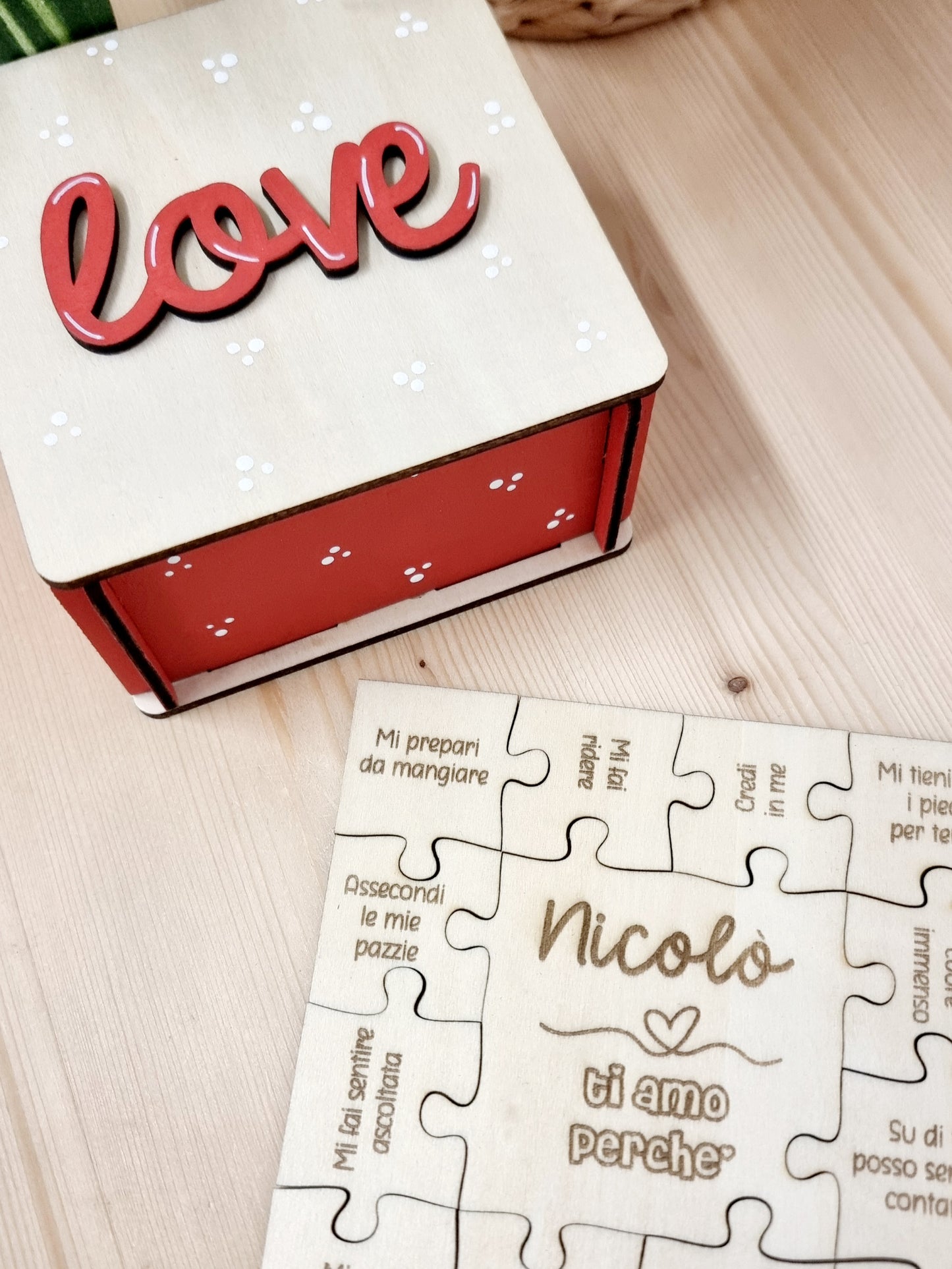 Puzzle "Ti amo perché"