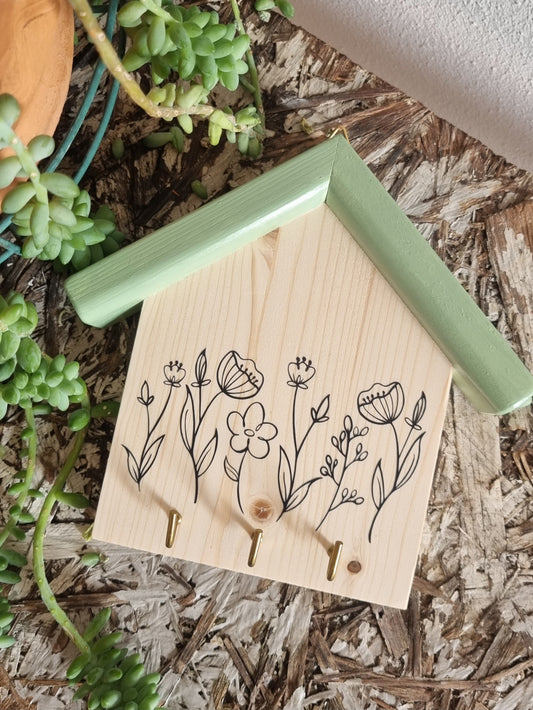 Casetta portachiavi in legno