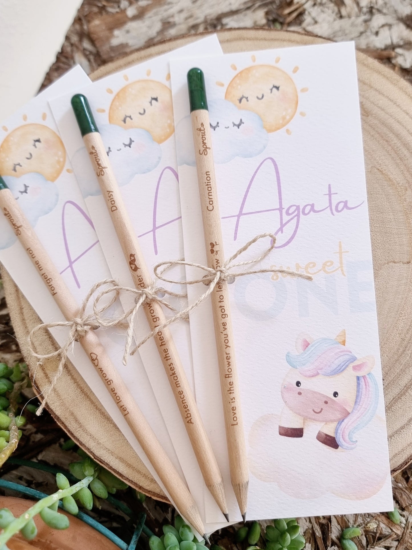 Matita piantabile con confetti