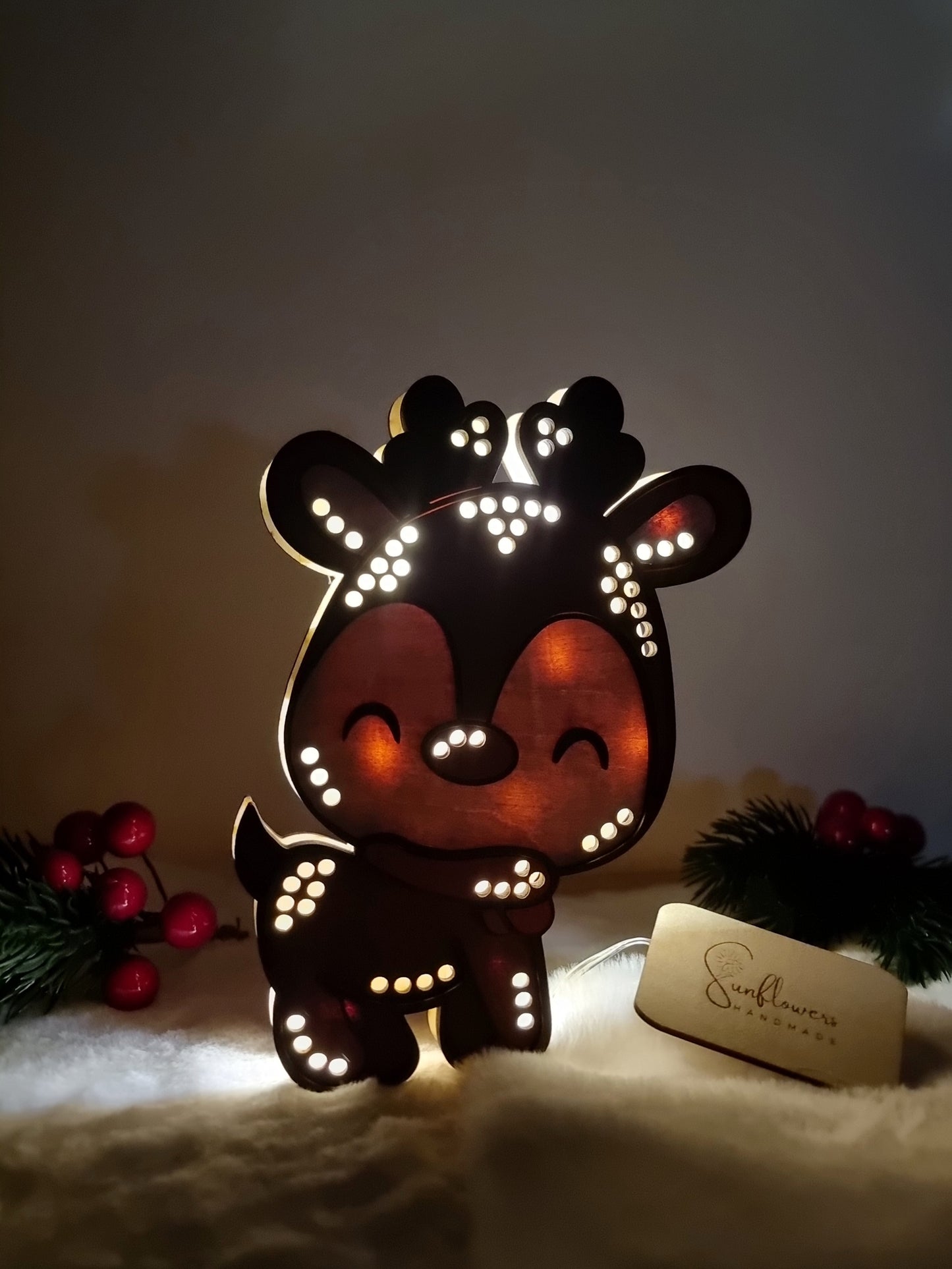 Lampada Natale Renna
