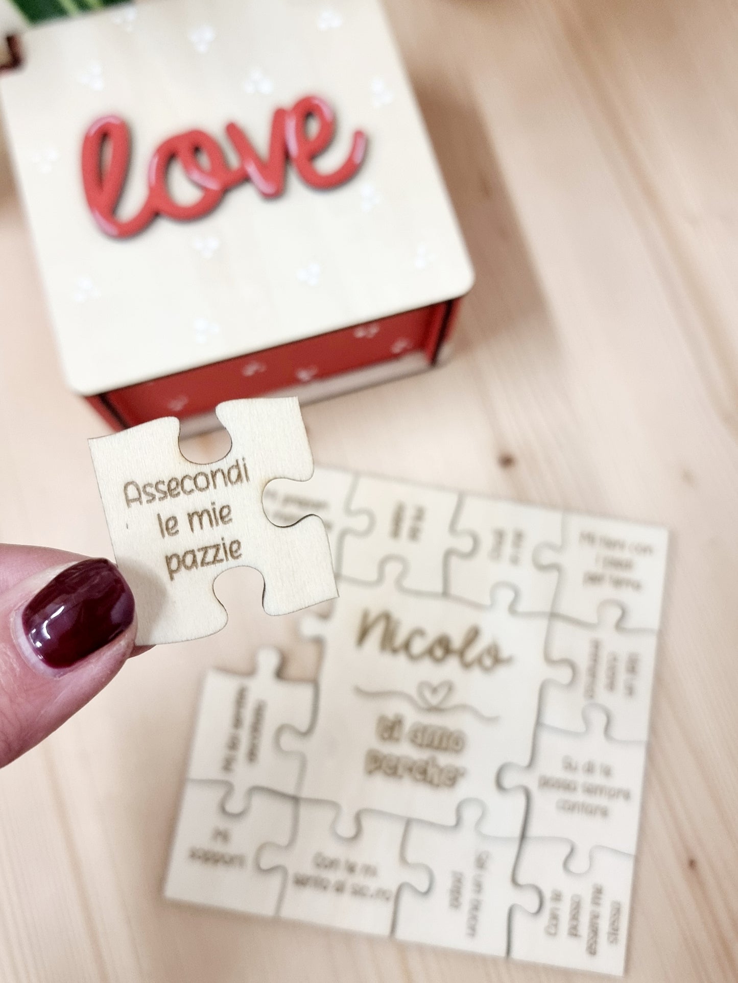 Puzzle "Ti amo perché"