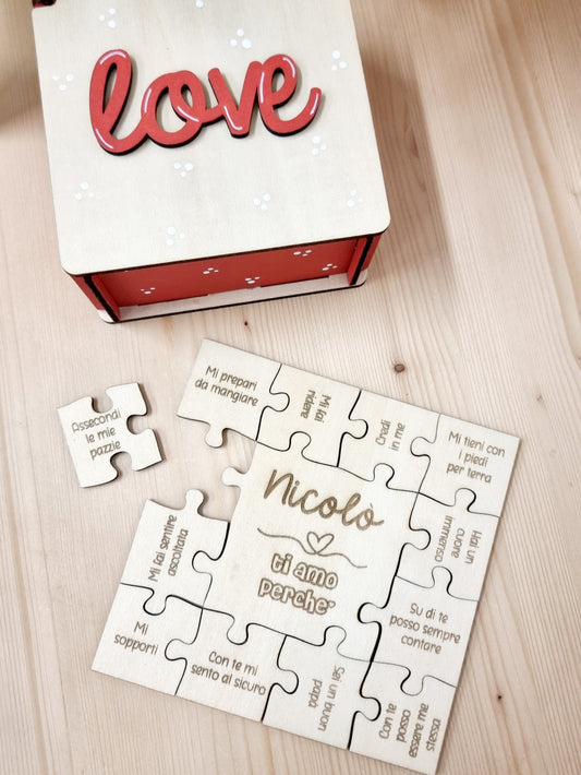Puzzle "Ti amo perché"