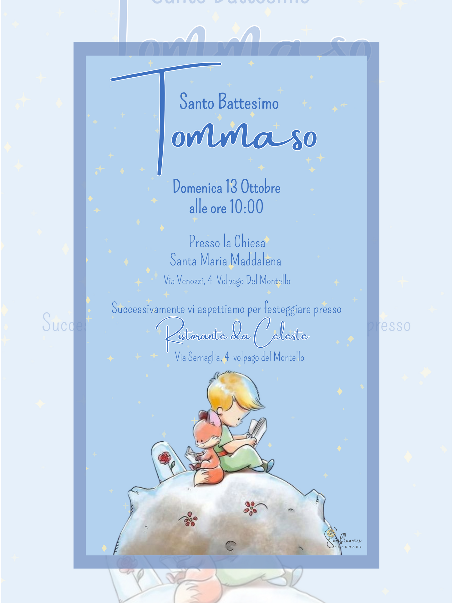 Invito digitale Piccolo Principe