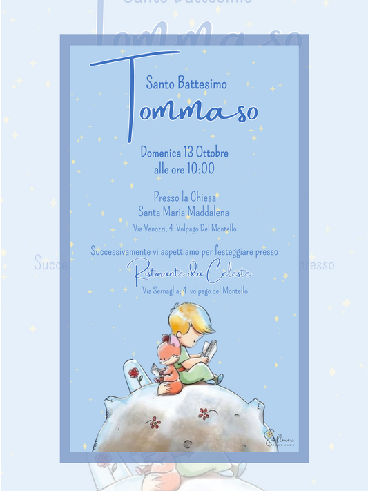 Invito digitale Piccolo Principe