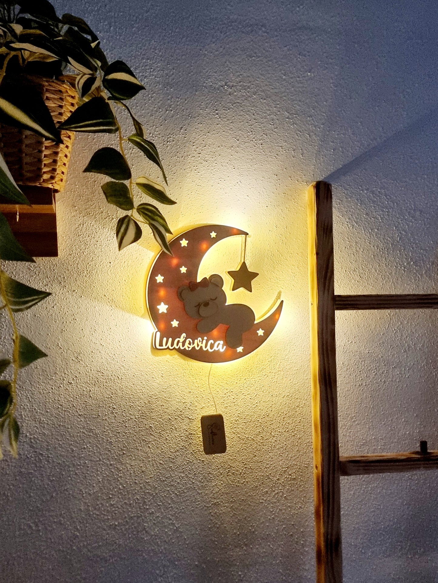 Lampada Orsetto su luna