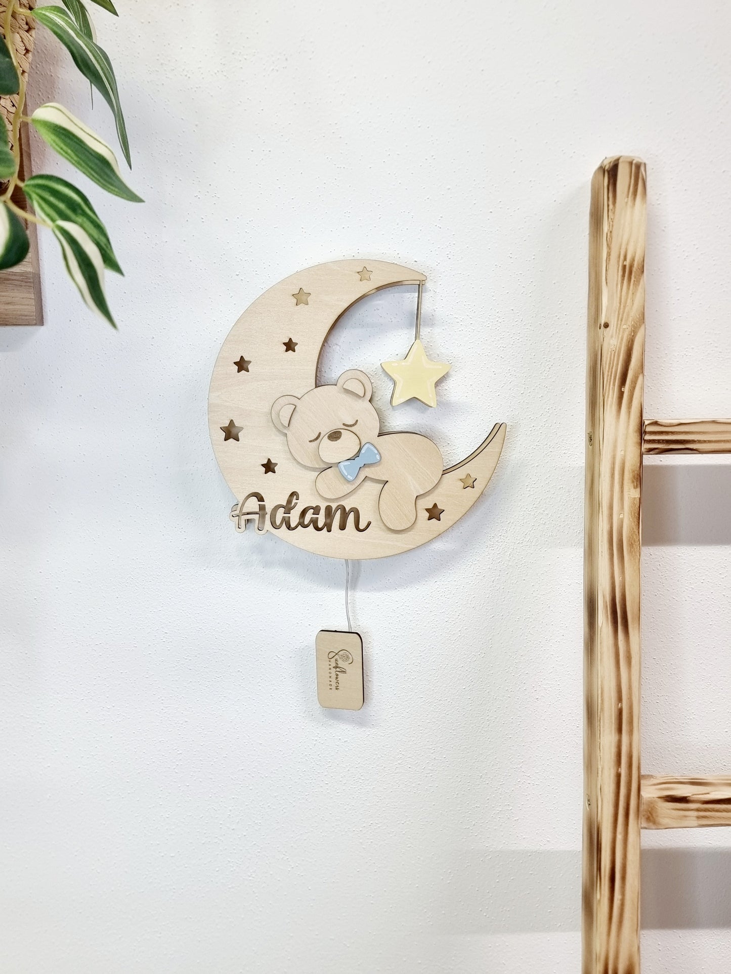 Lampada Orsetto su luna