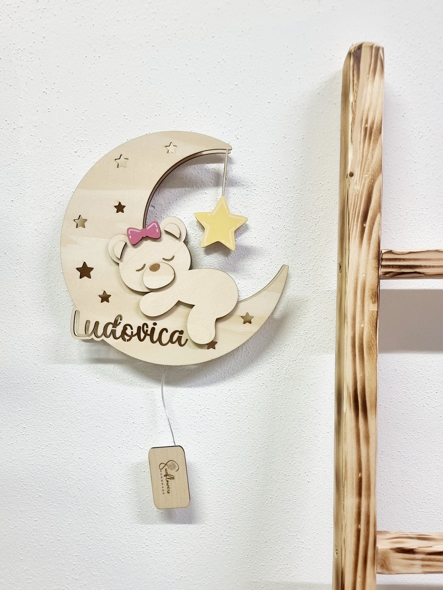 Lampada Orsetto su luna