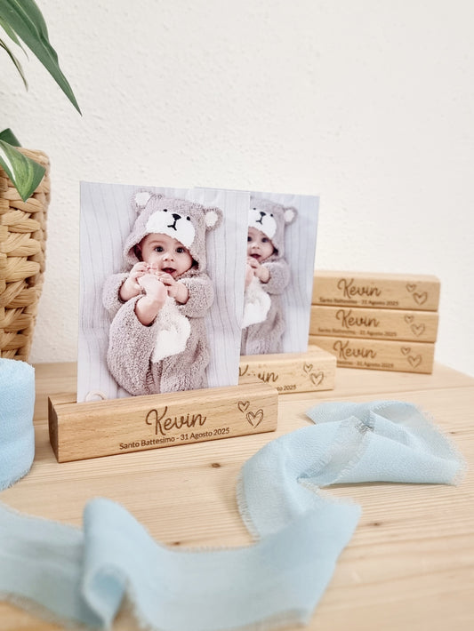 Base in legno portafoto