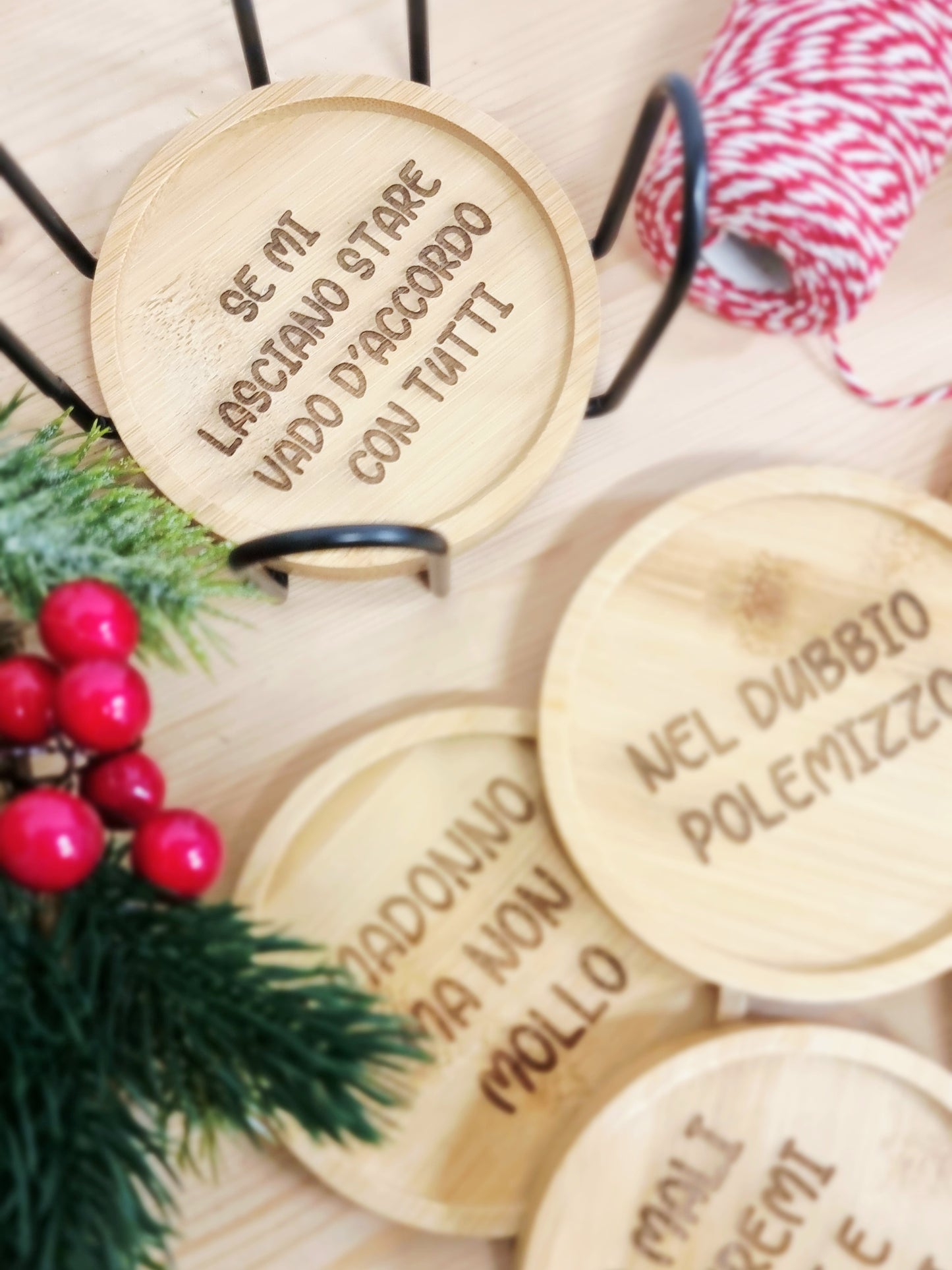 Sottobicchieri in bamboo