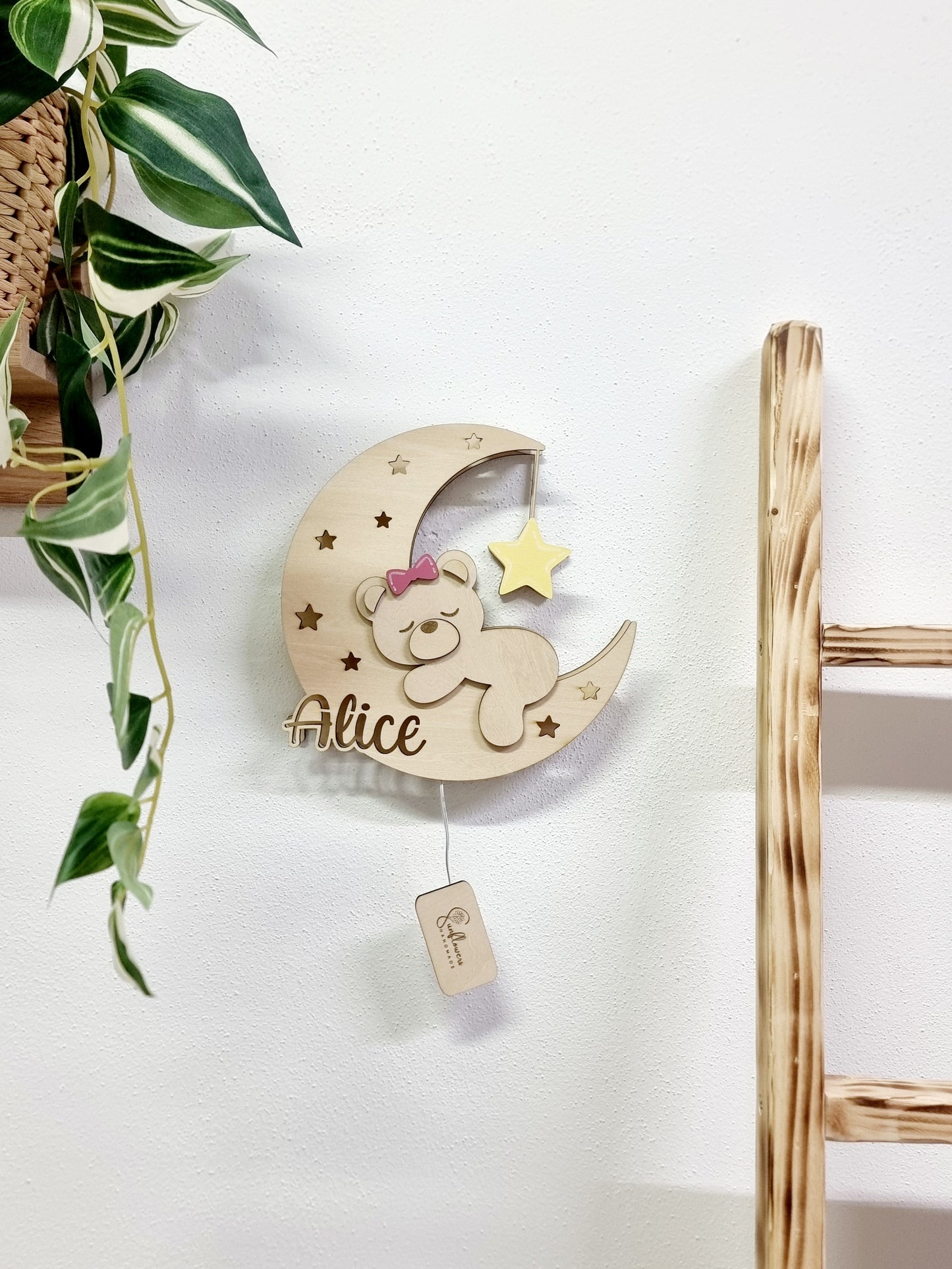 Lampada Orsetto su luna