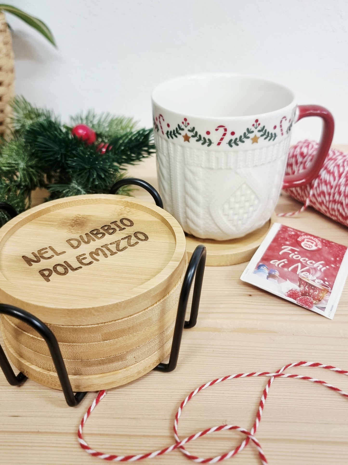 Sottobicchieri in bamboo